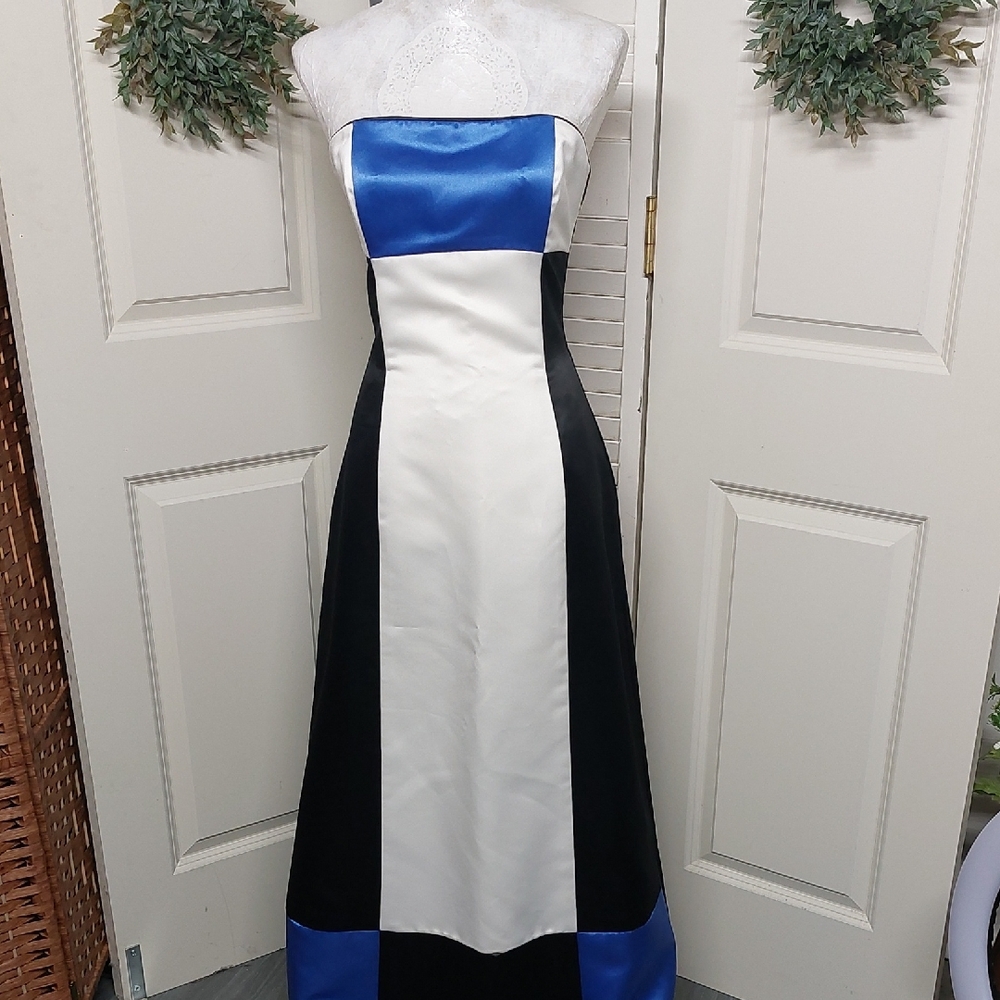 Vtg 90s/Y2K Jessica McClintock for Gunne Sax Sz 9 Color-Block Dress, Prom 2026